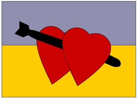 Trois lamas dans le désert en Bolivie.